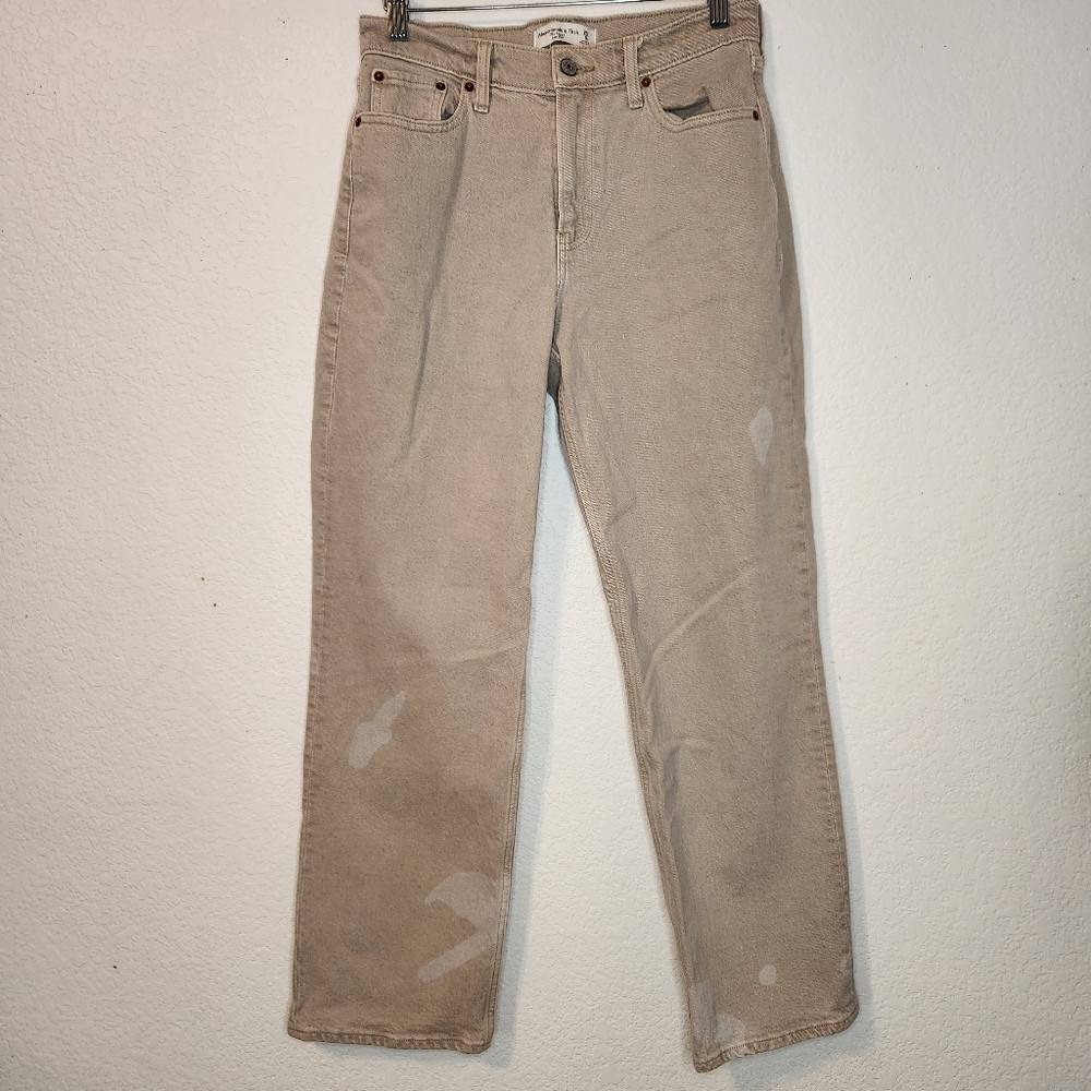 Abercrombie & Fitch The Baggy Low Rise Curve‎ Love Chai, Size 25/0